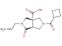 (3aR*,6aS*)-2-allyl-5-(cyclobutylcarbonyl)-1-oxohexahydropyrrolo[3,4-c]pyrrole-3a(1H)-carboxylic acid