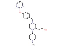 2-{1-(1-methyl-4-piperidinyl)-4-[4-(2-pyrimidinyloxy)benzyl]-2-piperazinyl}ethanol