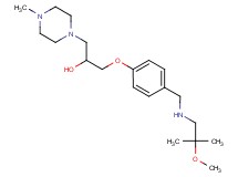 1-(4-{[(2-methoxy-2-methylpropyl)amino]methyl}phenoxy)-3-(4-methyl-1-piperazinyl)-2-propanol