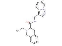 2-ethyl-N-(pyrazolo[1,5-a]pyridin-3-ylmethyl)-1,2,3,4-tetrahydroisoquinoline-3-carboxamide