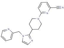 6-{4-[1-(2-pyridinylmethyl)-1H-imidazol-2-yl]-1-piperidinyl}-2-pyridinecarbonitrile