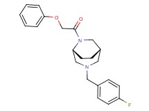 (1S*,5R*)-3-(4-fluorobenzyl)-6-(phenoxyacetyl)-3,6-diazabicyclo[3.2.2]nonane