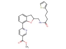methyl 6-[2-({[4-(2-thienyl)butanoyl]amino}methyl)-2,3-dihydro-1-benzofuran-7-yl]nicotinate