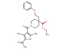 ethyl 1-[(5-acetyl-2,4-dimethyl-1H-pyrrol-3-yl)carbonyl]-4-(2-phenoxyethyl)-4-piperidinecarboxylate