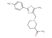 1-(1-{[5-methyl-2-(4-methylphenyl)-1,3-oxazol-4-yl]methyl}-3-piperidinyl)ethanone