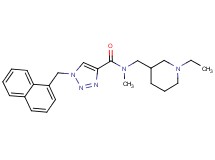 N-[(1-ethyl-3-piperidinyl)methyl]-N-methyl-1-(1-naphthylmethyl)-1H-1,2,3-triazole-4-carboxamide