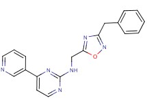 N-[(3-benzyl-1,2,4-oxadiazol-5-yl)methyl]-4-(3-pyridinyl)-2-pyrimidinamine