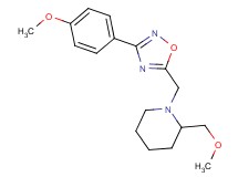2-(methoxymethyl)-1-{[3-(4-methoxyphenyl)-1,2,4-oxadiazol-5-yl]methyl}piperidine