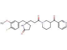 5-(4-fluoro-3-methoxybenzyl)-5-{3-oxo-3-[3-(3-pyridinylcarbonyl)-1-piperidinyl]propyl}-2-pyrrolidinone