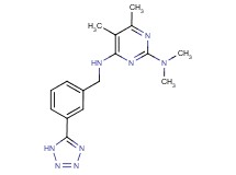 N~2~,N~2~,5,6-tetramethyl-N~4~-[3-(1H-tetrazol-5-yl)benzyl]pyrimidine-2,4-diamine
