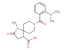 8-[2-(dimethylamino)benzoyl]-1-methyl-2-oxo-1,8-diazaspiro[4.5]decane-4-carboxylic acid