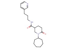 1-cycloheptyl-6-oxo-N-[3-(3-pyridinyl)propyl]-3-piperidinecarboxamide