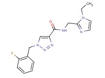 N-[(1-ethyl-1H-imidazol-2-yl)methyl]-1-(2-fluorobenzyl)-1H-1,2,3-triazole-4-carboxamide