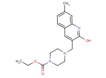 ethyl 4-[(2-hydroxy-7-methyl-3-quinolinyl)methyl]-1-piperazinecarboxylate