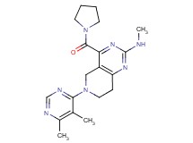 6-(5,6-dimethyl-4-pyrimidinyl)-N-methyl-4-(1-pyrrolidinylcarbonyl)-5,6,7,8-tetrahydropyrido[4,3-d]pyrimidin-2-amine