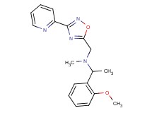 1-(2-methoxyphenyl)-N-methyl-N-{[3-(2-pyridinyl)-1,2,4-oxadiazol-5-yl]methyl}ethanamine