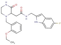 2-[1-(2-ethoxybenzyl)-3-oxo-2-piperazinyl]-N-[(5-fluoro-1H-indol-2-yl)methyl]acetamide