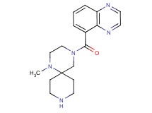 1-methyl-4-(5-quinoxalinylcarbonyl)-1,4,9-triazaspiro[5.5]undecane dihydrochloride