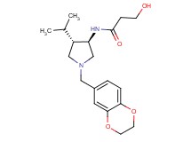N-[rel-(3R,4S)-1-(2,3-dihydro-1,4-benzodioxin-6-ylmethyl)-4-isopropyl-3-pyrrolidinyl]-3-hydroxypropanamide hydrochloride