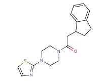 1-(2,3-dihydro-1H-inden-1-ylacetyl)-4-(1,3-thiazol-2-yl)piperazine