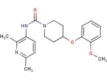 N-(2,6-dimethylpyridin-3-yl)-4-(2-methoxyphenoxy)piperidine-1-carboxamide