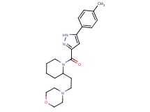 4-[2-(1-{[5-(4-methylphenyl)-1H-pyrazol-3-yl]carbonyl}-2-piperidinyl)ethyl]morpholine