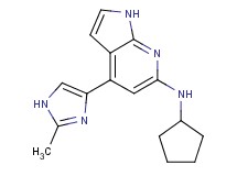 N-cyclopentyl-4-(2-methyl-1H-imidazol-4-yl)-1H-pyrrolo[2,3-b]pyridin-6-amine