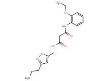 N-(2-ethoxyphenyl)-N'-[(3-propylisoxazol-5-yl)methyl]malonamide