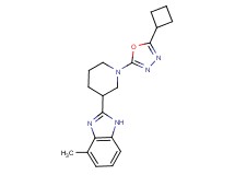 2-[1-(5-cyclobutyl-1,3,4-oxadiazol-2-yl)piperidin-3-yl]-4-methyl-1H-benzimidazole