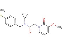 N-cyclopropyl-2-(3-methoxy-2-oxopyridin-1(2H)-yl)-N-[4-(methylthio)benzyl]acetamide