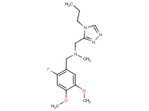 (2-fluoro-4,5-dimethoxybenzyl)methyl[(4-propyl-4H-1,2,4-triazol-3-yl)methyl]amine