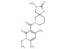 7-[(1-ethyl-4,6-dimethyl-2-oxo-1,2-dihydro-3-pyridinyl)carbonyl]-3-methyl-1-oxa-3,7-diazaspiro[4.5]decan-2-one