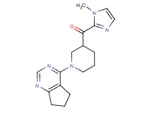 [1-(6,7-dihydro-5H-cyclopenta[d]pyrimidin-4-yl)-3-piperidinyl](1-methyl-1H-imidazol-2-yl)methanone
