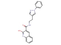 2-hydroxy-N-[2-(1-phenyl-1H-pyrazol-4-yl)ethyl]-3-quinolinecarboxamide