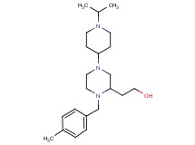 2-[4-(1-isopropyl-4-piperidinyl)-1-(4-methylbenzyl)-2-piperazinyl]ethanol