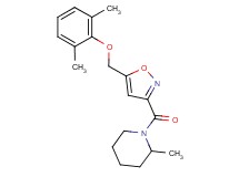 1-({5-[(2,6-dimethylphenoxy)methyl]-3-isoxazolyl}carbonyl)-2-methylpiperidine