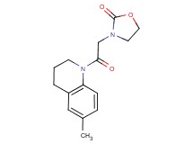 3-[2-(6-methyl-3,4-dihydroquinolin-1(2H)-yl)-2-oxoethyl]-1,3-oxazolidin-2-one