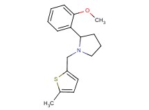2-(2-methoxyphenyl)-1-[(5-methyl-2-thienyl)methyl]pyrrolidine