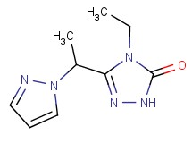 4-ethyl-5-[1-(1H-pyrazol-1-yl)ethyl]-2,4-dihydro-3H-1,2,4-triazol-3-one