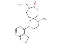 4-(6,7-dihydro-5H-cyclopenta[d]pyrimidin-4-yl)-9-ethyl-1-methyl-1,4,9-triazaspiro[5.6]dodecan-10-one