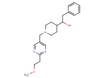1-(1-{[2-(2-methoxyethyl)-5-pyrimidinyl]methyl}-4-piperidinyl)-2-phenylethanol