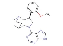 (2R*,3S*,6R*)-3-(2-methoxyphenyl)-5-(9H-purin-6-yl)-1,5-diazatricyclo[5.2.2.0~2,6~]undecane