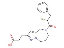3-[5-(2,3-dihydro-1-benzothien-2-ylcarbonyl)-5,6,7,8-tetrahydro-4H-pyrazolo[1,5-a][1,4]diazepin-2-yl]propanoic acid