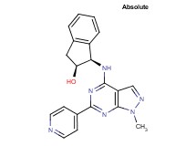 (1R,2S)-1-{[1-methyl-6-(4-pyridinyl)-1H-pyrazolo[3,4-d]pyrimidin-4-yl]amino}-2-indanol
