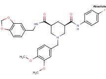 (3S,5R)-N-(1,3-benzodioxol-5-ylmethyl)-1-(3,4-dimethoxybenzyl)-N'-(4-fluorophenyl)-3,5-piperidinedicarboxamide
