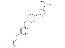 2-(3-{[4-(3-isopropyl-1,2,4-oxadiazol-5-yl)piperidin-1-yl]methyl}phenoxy)ethanol