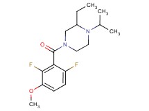 4-(2,6-difluoro-3-methoxybenzoyl)-2-ethyl-1-isopropylpiperazine