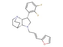 (3R*,3aR*,7aR*)-3-(2,3-difluorophenyl)-1-[(2E)-3-(2-furyl)prop-2-en-1-yl]octahydro-4,7-ethanopyrrolo[3,2-b]pyridine