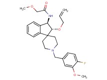 N-[(2R*,3R*)-2-(allyloxy)-1'-(4-fluoro-3-methoxybenzyl)-2,3-dihydrospiro[indene-1,4'-piperidin]-3-yl]-2-methoxyacetamide