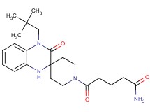 5-[4'-(2,2-dimethylpropyl)-3'-oxo-3',4'-dihydro-1H,1'H-spiro[piperidine-4,2'-quinoxalin]-1-yl]-5-oxopentanamide